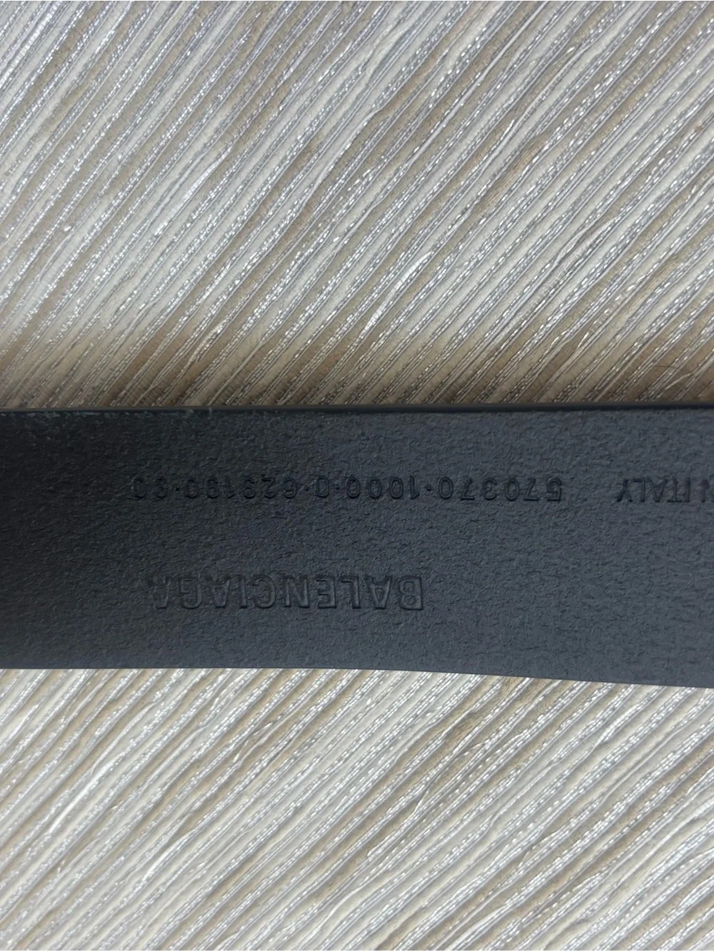 Balenciaga Large Black Leather Belt $495 size 90